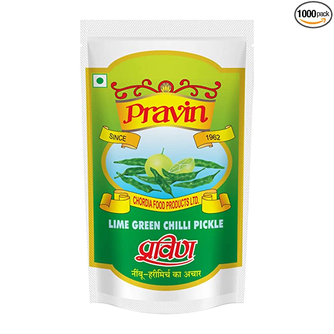Pravin Lime Green Chilli Pickle 200g